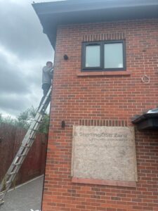 Installing a CCTV camera at a domestic property in Manchester