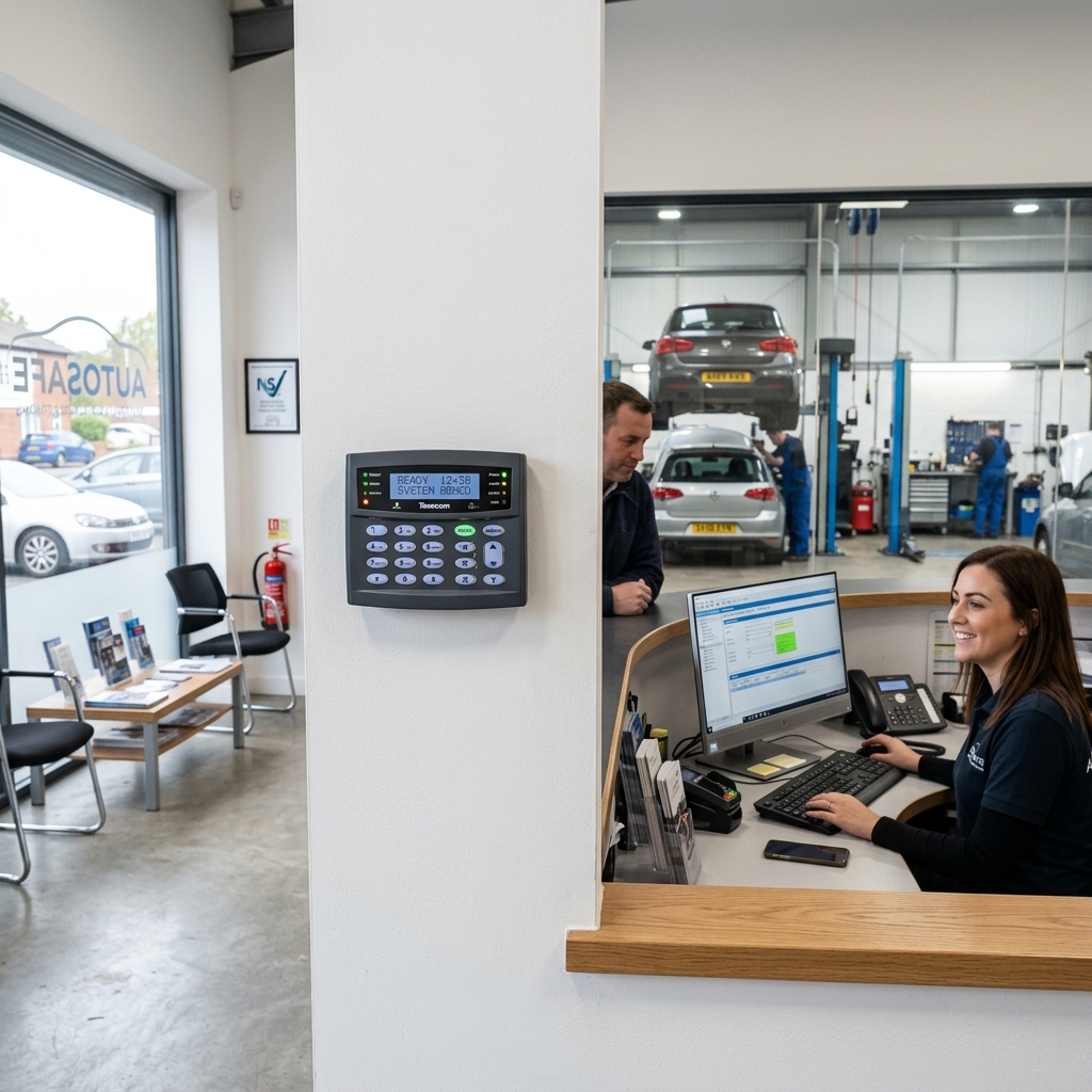 Garage and workshop alarm systems